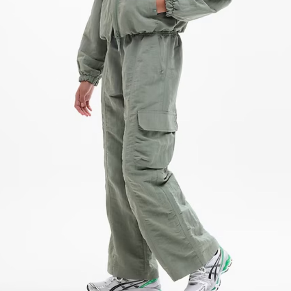 Athleta Girl Wide-Leg Cargo Track Pants